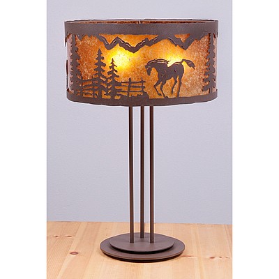 Kincaid Table Lamp - Mountain Horse Table Lamp Horse Metal Art