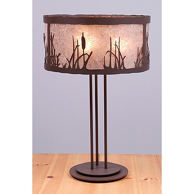 Kincaid Table Lamp - Cattails Table Lamp Cattails Metal Art