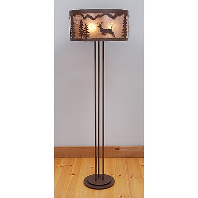 Kincaid Floor Lamp - Valley Deer Floor Lamp Deer Metal Art