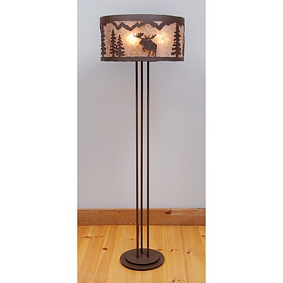 Kincaid Floor Lamp - Alaska Moose Floor Lamp Moose Metal Art