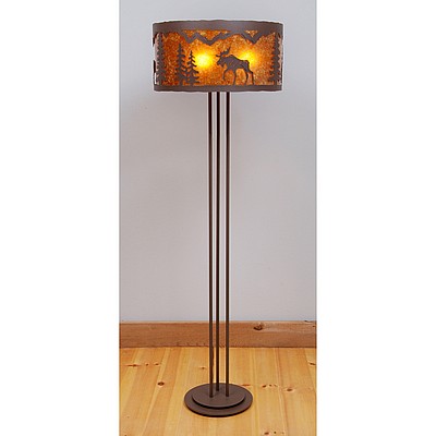 Kincaid Floor Lamp - Mountain Moose Floor Lamp Moose Metal Art