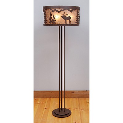 Kincaid Floor Lamp - Mountain Elk Floor Lamp Elk Metal Art