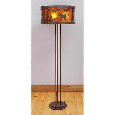 Kincaid Floor Lamp - Mountain Horse Floor Lamp Horse Metal Art