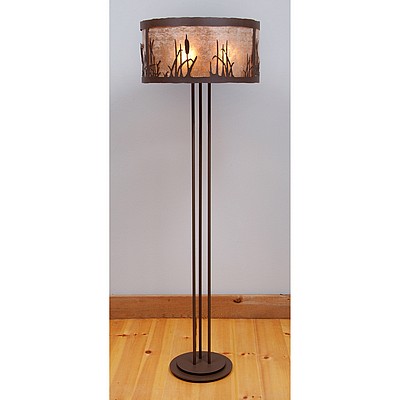 Kincaid Floor Lamp - Cattails Floor Lamp Cattails Metal Art