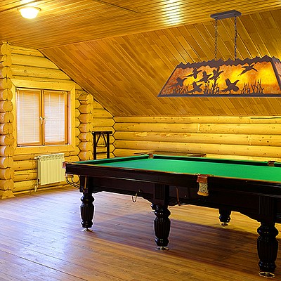 Rustic Lodge Billiard Lights