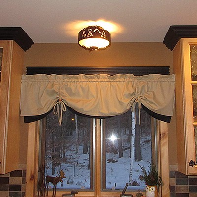 Rustic Lodge Close-to-Ceiling Lights