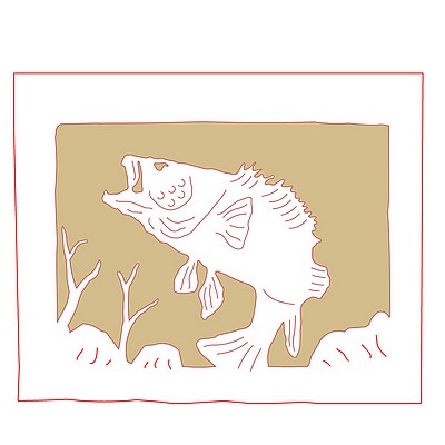 Kincaid Sconce - Walleye Wall Light Loon Metal Art