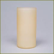 Cylinder Glass-1.5in fitter - 3.5 x 6 in - Tea Stain