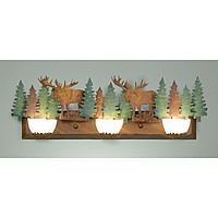 Halogen Triple Bath Vanity Light - Moose