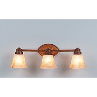 Lakeshire Triple Bath Vanity Light - Rustic Plain