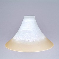 Cone Glass - Two-Toned Amber Cream