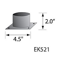 Pedestal for Post Mount - Square Style